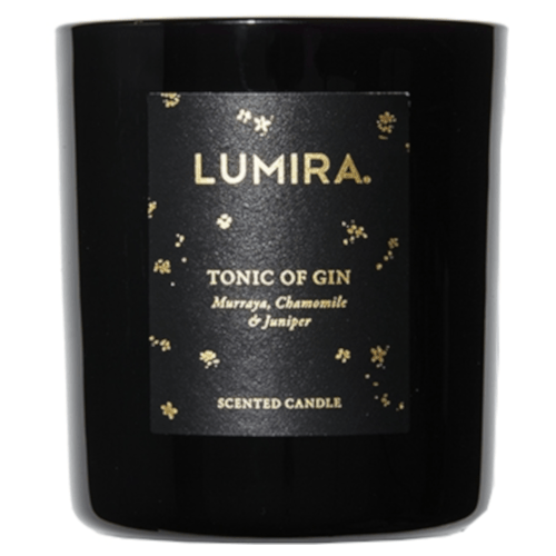 Lumira Black Candle Tonic of Gin 300g by Lumira