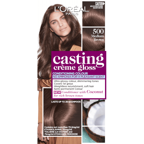 L'Oreal Paris Casting Crème Semi-Permanent Hair Colour (Ammonia Free) - Medium Brown 500