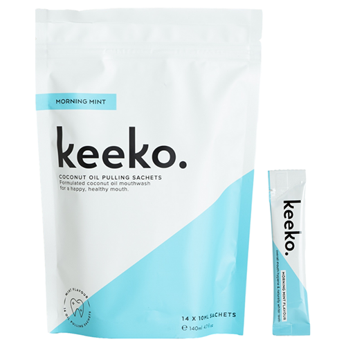Keeko Morning Mint Oil Pulling Sachets