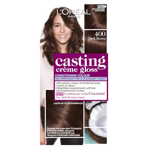 L'Oreal Paris Casting Crème Semi-Permanent Hair Colour (Ammonia Free) - Dark Brown 400