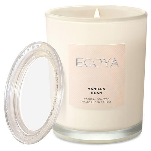 Ecoya Metro Jar Fragranced Candle Vanilla Bean + Free Post