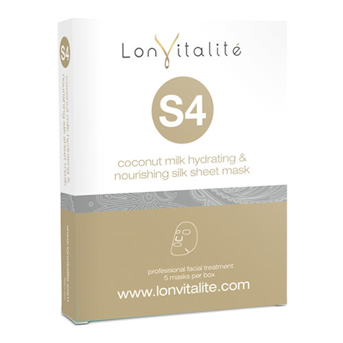 Lonvitalite S4 Coconut Milk Hydrating & Nourishing Silk Sheet Mask - 5 Pack
