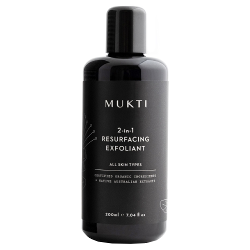 Mukti Organics 2-in-1 Resurfacing Exfoliant 200ml