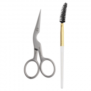 Tweezerman Studio Brow Shaping Scissors and Brush