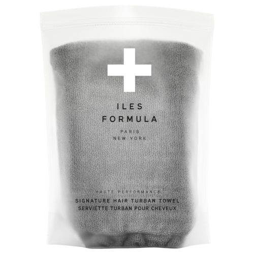 Iles Formula Hair Turban Towel Grey