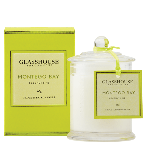 Glasshouse Montego Bay Mini Candle - Coconut Lime 60g