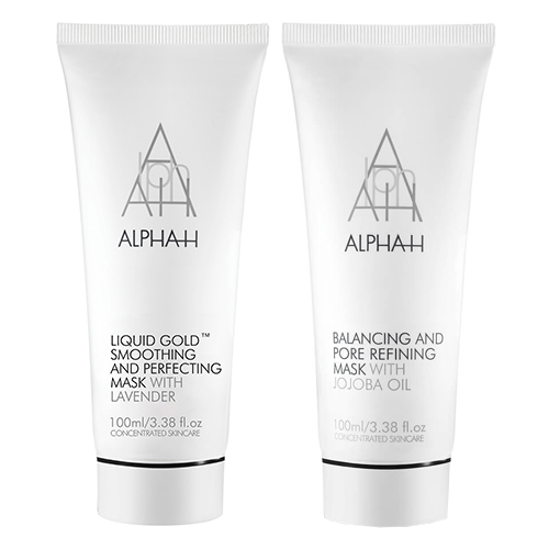 Alpha-H Fast Fix Duo: Liquid Gold Mask + Balancing and Pore Refining Mask