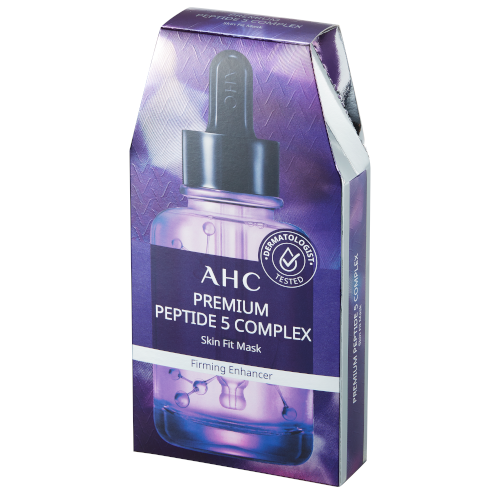 AHC Premium Peptide 5 Complex Skin Fit Mask 27ml - 5 Pack by AHC