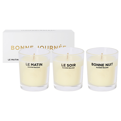 Maison Balzac Bonne Journee Candle Trio Set by Maison Balzac