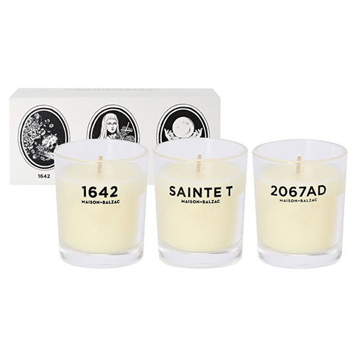 Maison Balzac Dr Cooper Candle Trio Set by Maison Balzac