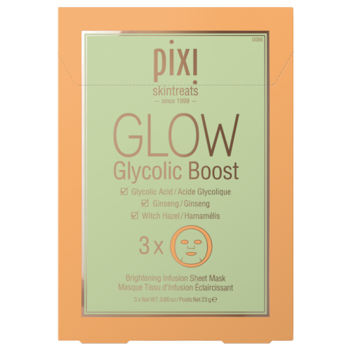 Pixi GLOW Glycolic Brightening Sheet Mask 3 pack
