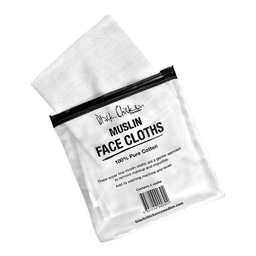 Black Chicken Remedies Muslin Face Cloth – 2 Pack by Black Chicken Remedies
