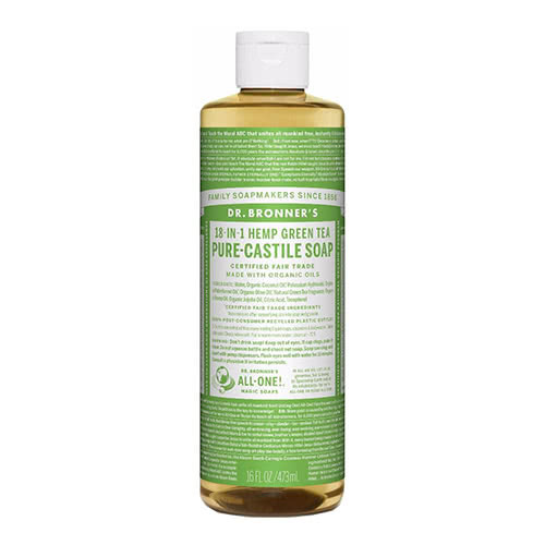 Dr. Bronner Castile Liquid Soap - Green Tea 473ml