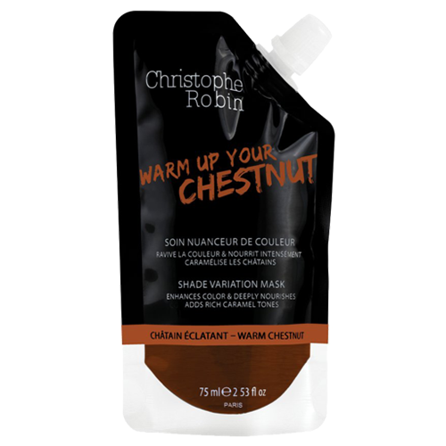Christophe Robin Shade Variation Mask Pocket  - Warm Chestnut by Christophe Robin
