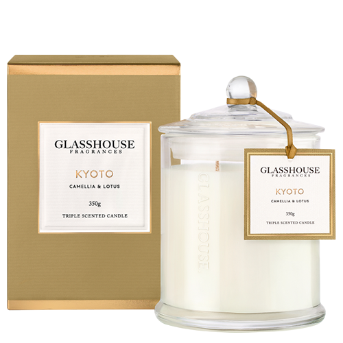 Glasshouse Kyoto Candle - Camellia & Lotus 350g