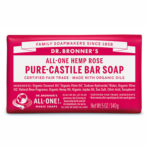 Dr. Bronner Castile Bar Soap - Rose