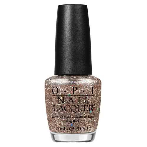 opi gold glitter nail polish