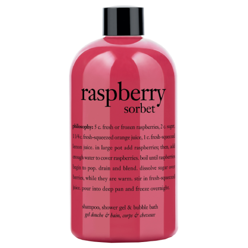 philosophy raspberry sorbet shampoo,  shower gel & bubble bath by philosophy