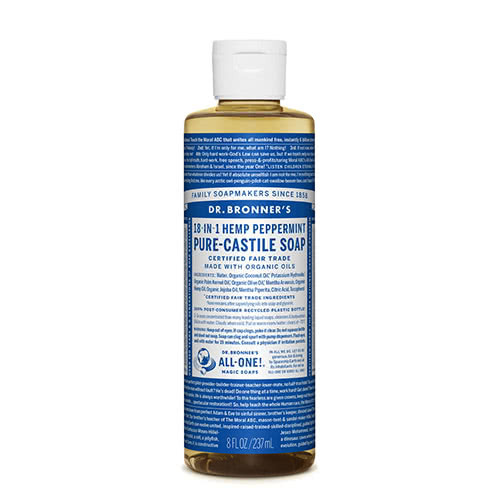 Dr. Bronner Castile Liquid Soap - Peppermint 237ml