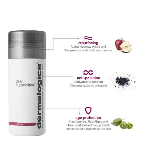 derma face oil e Daily  Superfoliant Free  Post Dermalogica
