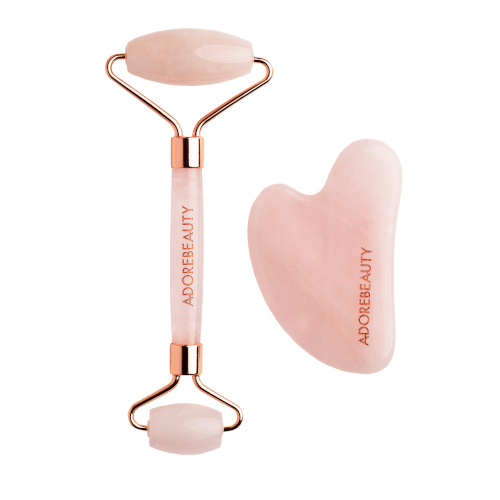 Adore Beauty Rose Quartz Facial Massage Set by Adore Beauty