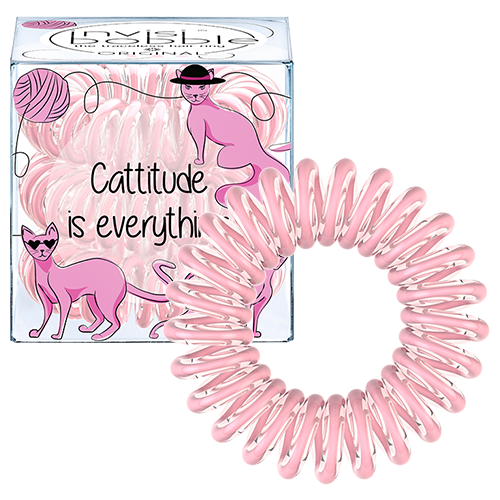 Invisibobble Original- Cattitude (Pink)