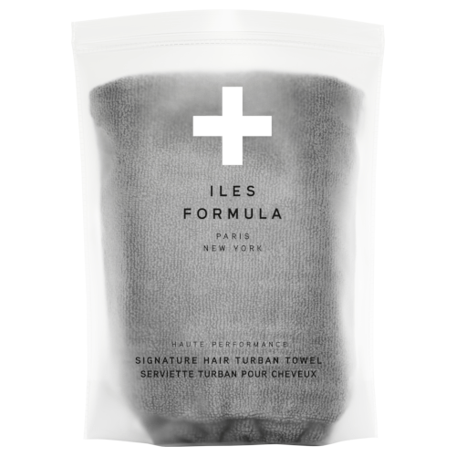 Iles Formula Hair Turban Towel Grey