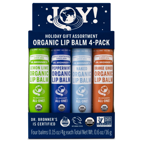 Dr Bronner Lip Balm - 4 Pack