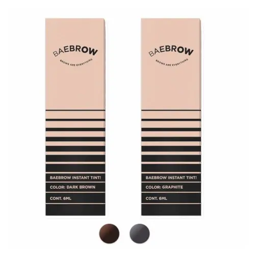Baebrow Instant Eyebrow Tint - Duo Graphite / Dark Brown