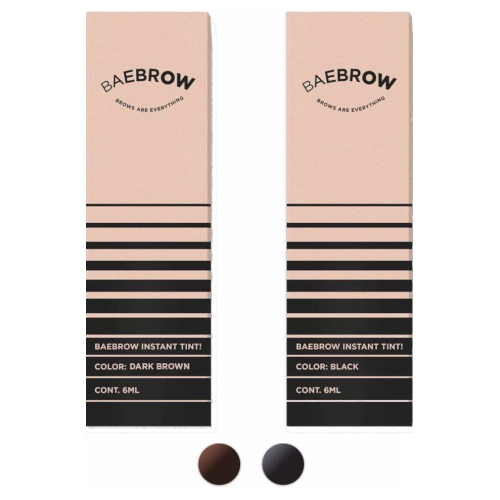 Baebrow Instant Eyebrow Tint Duo Black / Dark Brown AU Adore Beauty