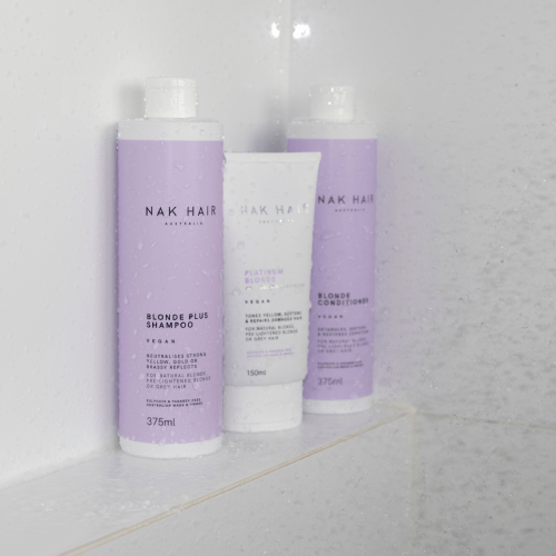 NAK Hair Blonde Plus Shampoo 375ml AU Adore Beauty
