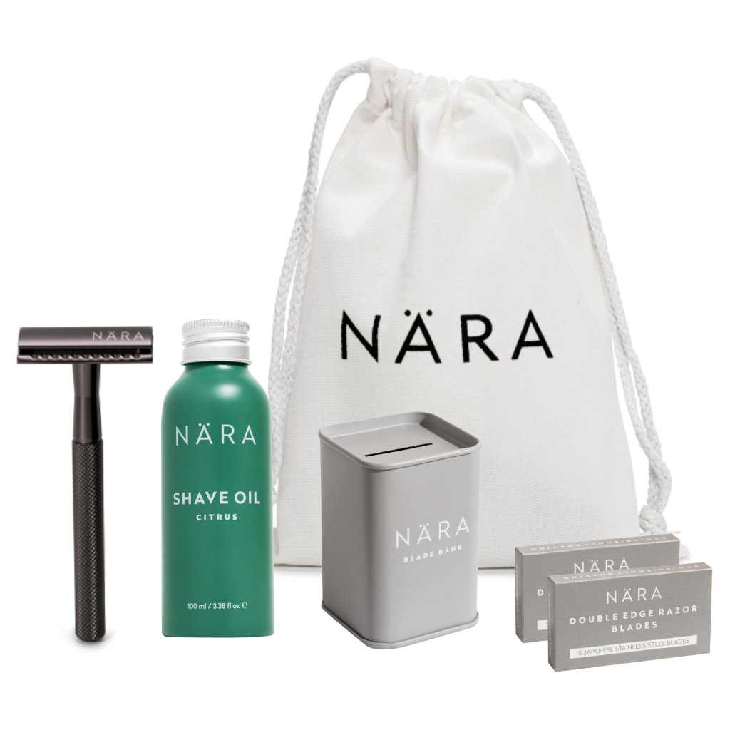 Nära Shaving Starter Kit -Matte Black