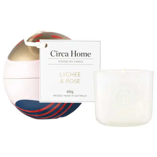 Circa Home  Lychee & Rose Mini Candle Bauble - 60g