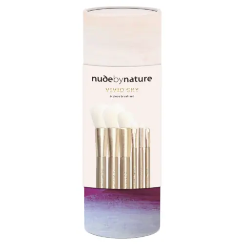 Nude By Nature Vivid Sky 6 Piece Brush Set 