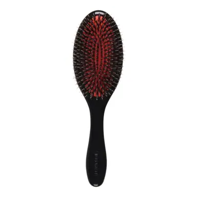 Denman D81M Natural Bristle Nylon Quill Medium Black Brush