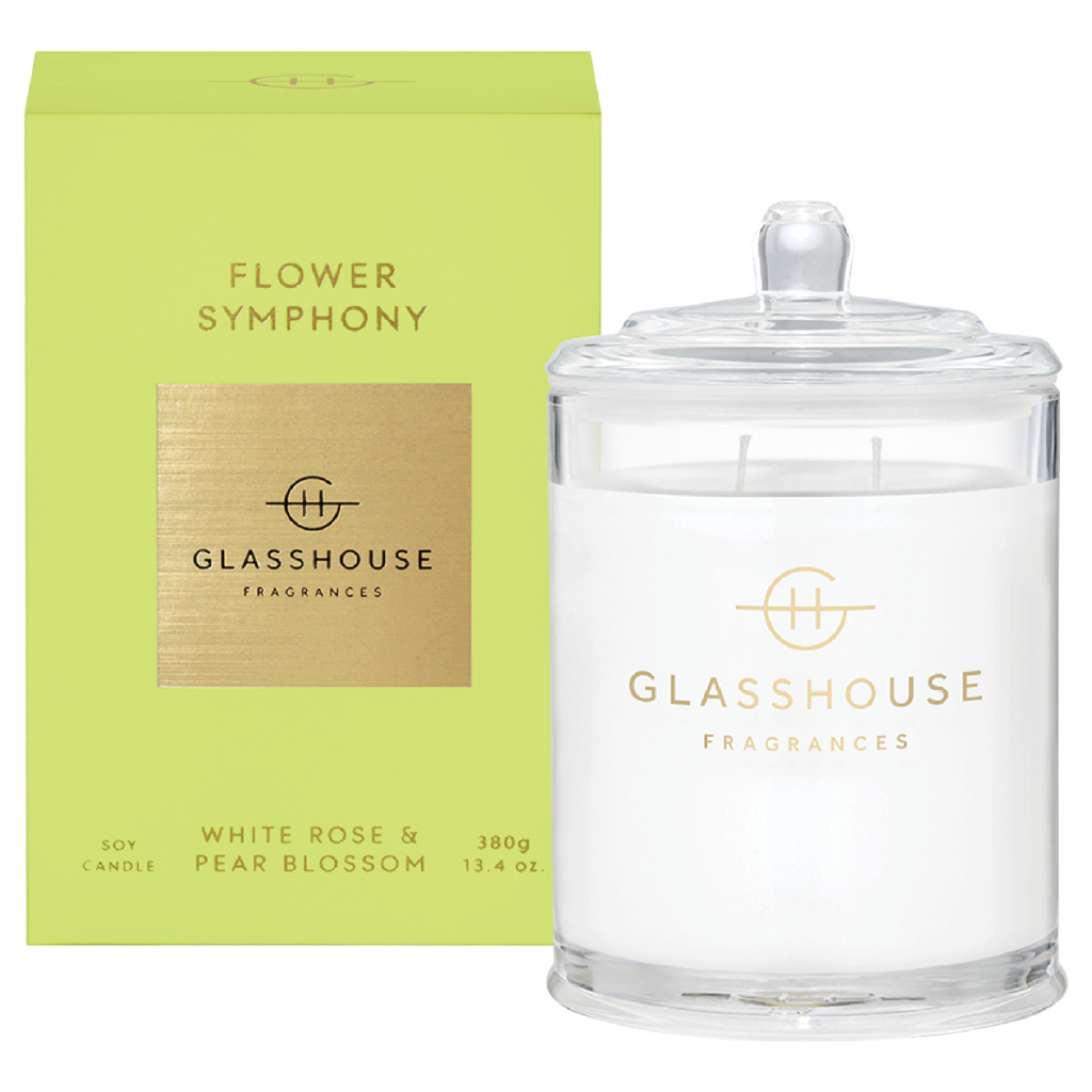 Glasshouse Fragrances FLOWER SYMPHONY 380g Soy Candle