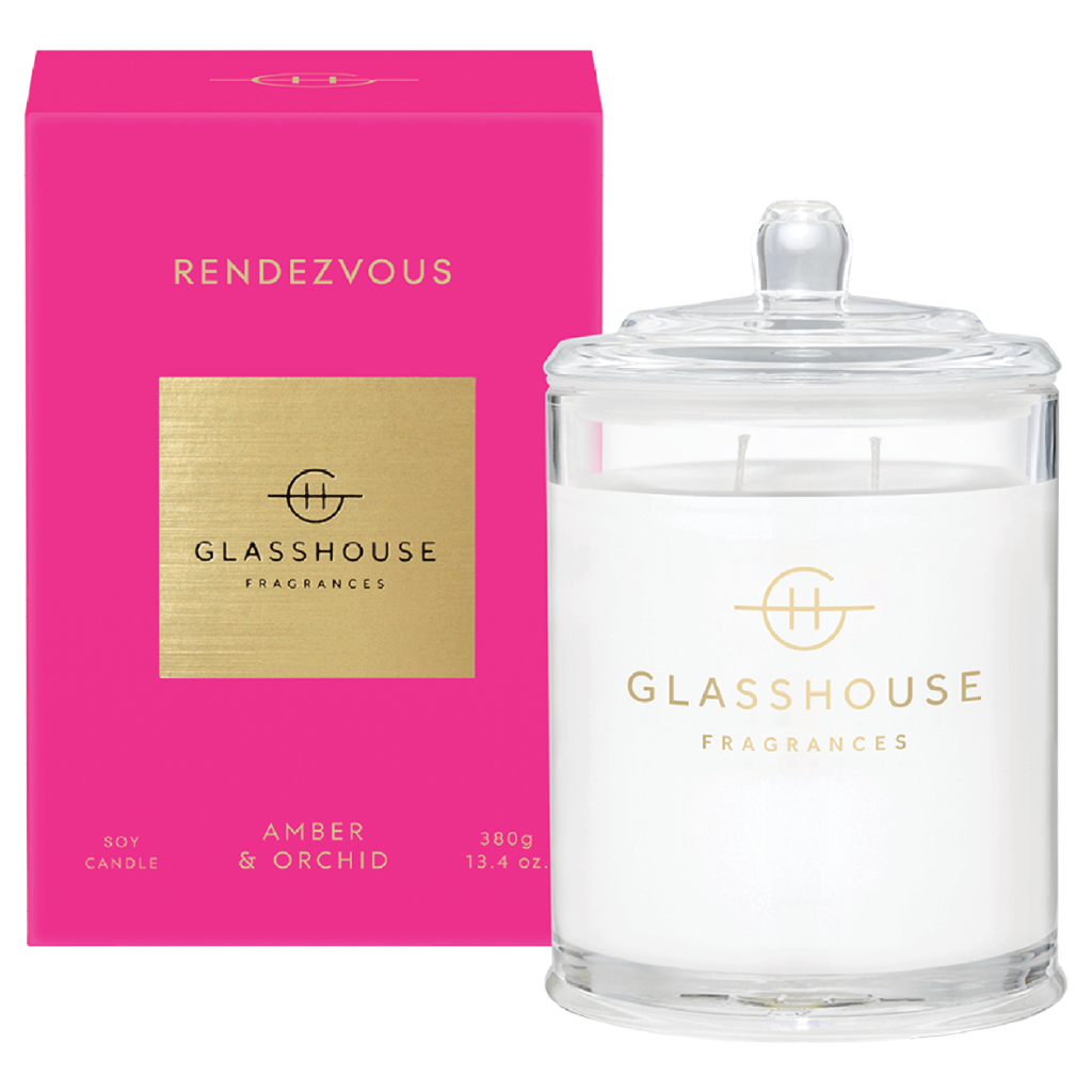 Glasshouse Fragrances RENDEZVOUS 380g Soy Candle
