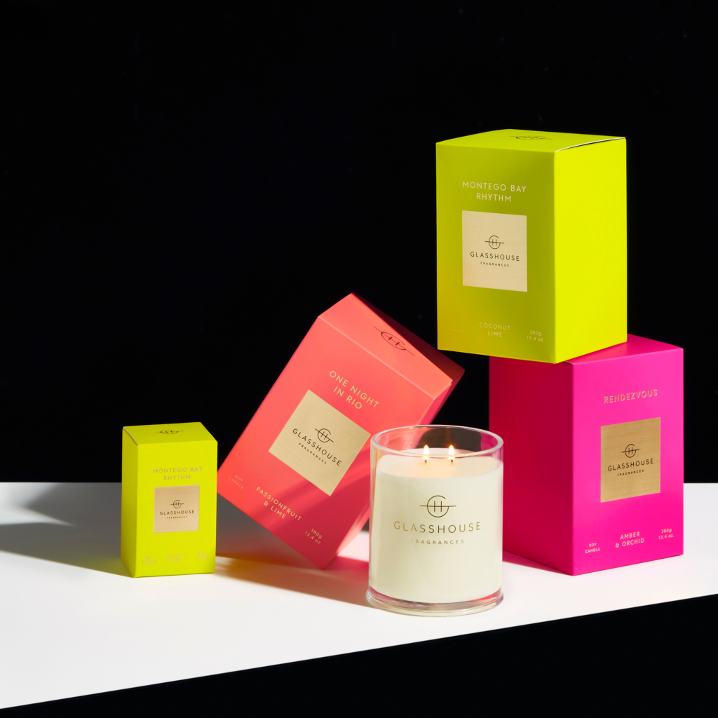 Glasshouse Fragrances RENDEZVOUS 380g Soy Candle AU Adore Beauty