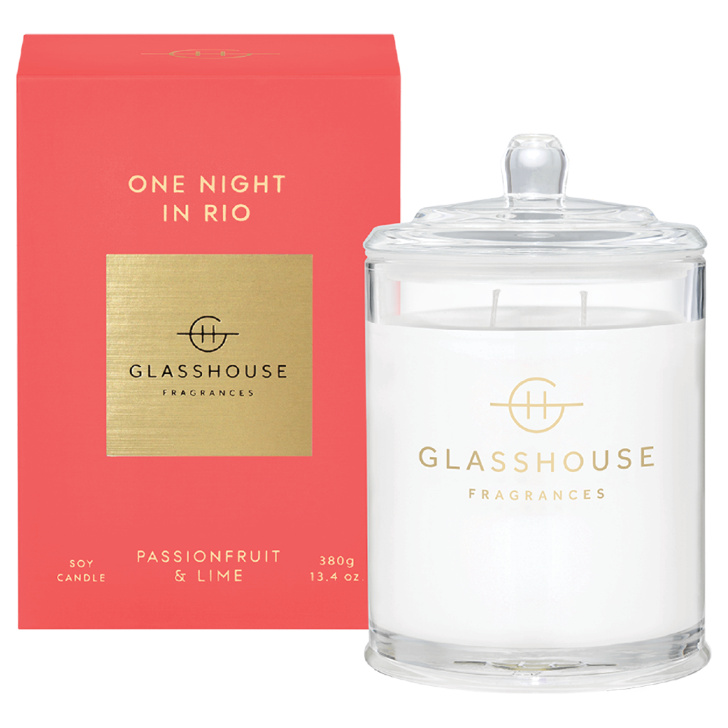 Glasshouse ONE NIGHT IN RIO Candle 380g Adore Beauty AU
