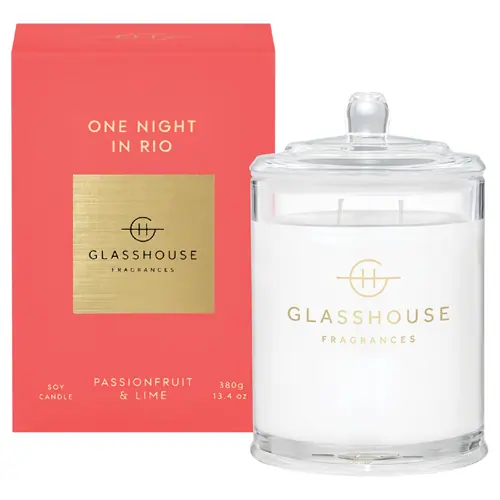Glasshouse Fragrances ONE NIGHT IN RIO 380g Soy Candle