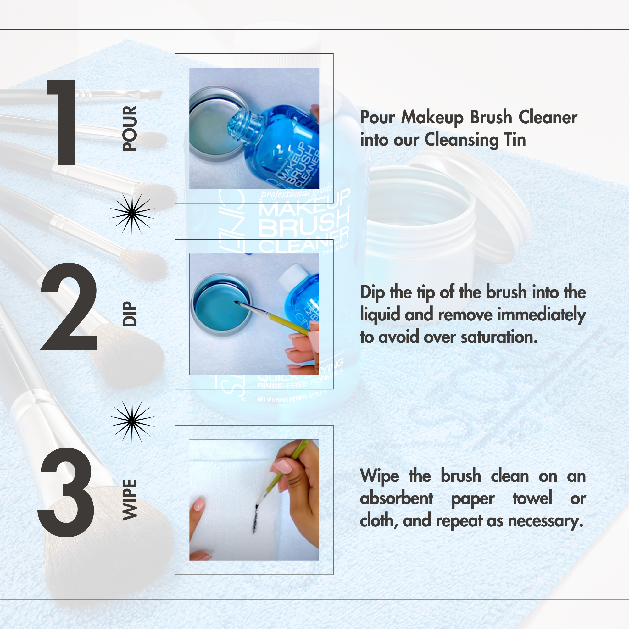 Cinema Secrets Professional Brush Cleaner 60ml With Tin