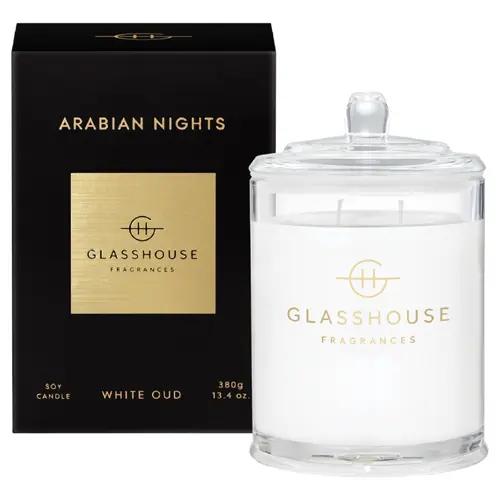 Glasshouse Fragrances ARABIAN NIGHTS 380g Soy Candle
