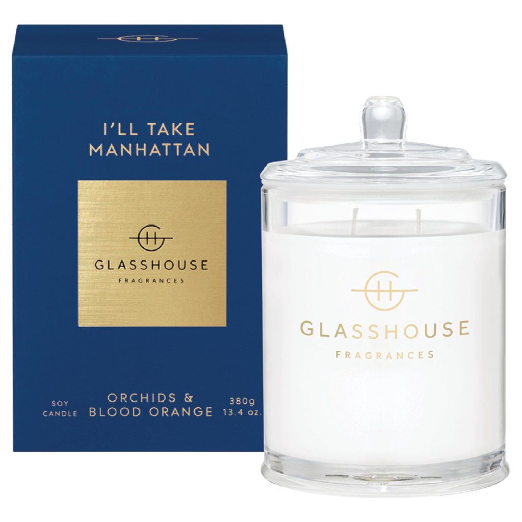 Glasshouse Fragrances I'LL TAKE MANHATTAN 380g Soy Candle