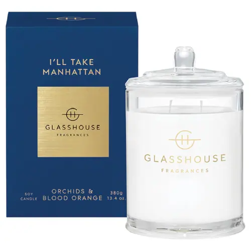 Glasshouse Fragrances I'LL TAKE MANHATTAN 380g Soy Candle
