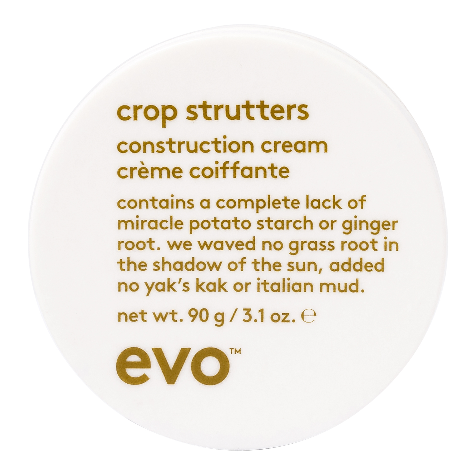 evo crop strutters construct cream