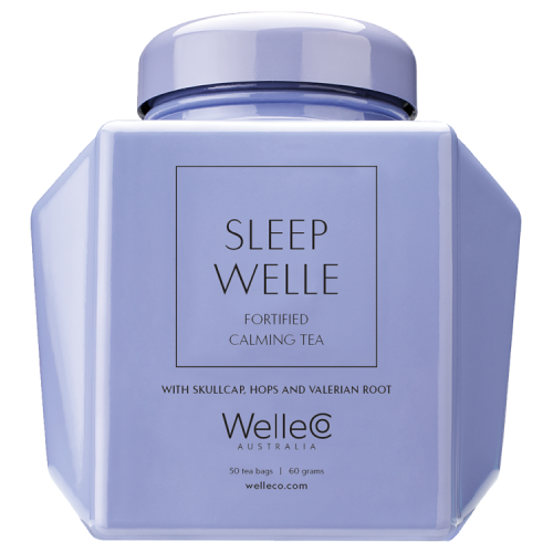 WelleCo SLEEP WELLE Calming Tea Refillable Caddy - 50 Tea Bags