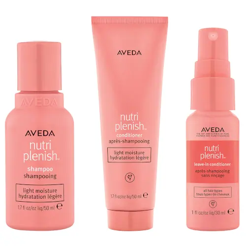 aveda nutriplenish light moisture hair trio