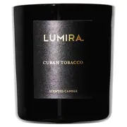 Lumira Glass Candle -  Cuban Tobacco Large by Lumira