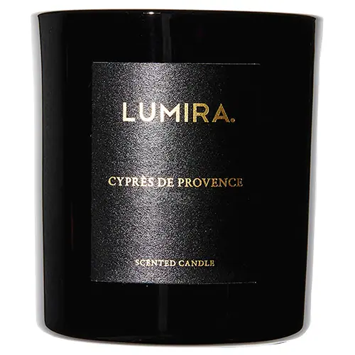 Lumira Glass Candle -  Cypres de Provence