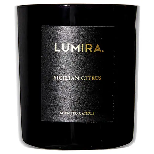 Lumira Glass Candle -  Sicilian Citrus Large